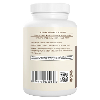 Organic Lion's Mane Extract Capsules 120 Capsules